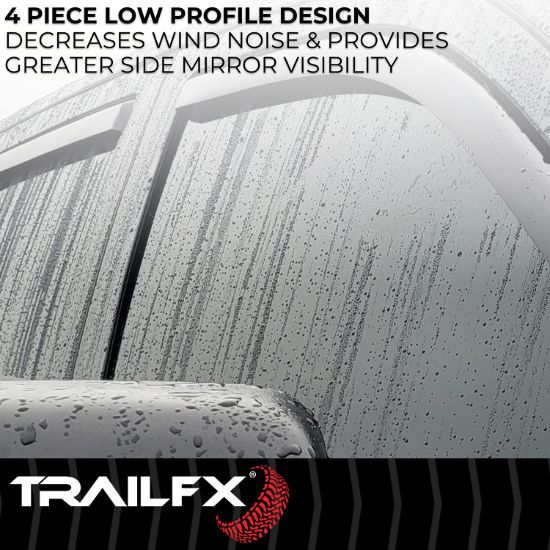 TRAILFX TFX INCHANNEL WNDW VENTS SMOKE 4PC - 4109IC