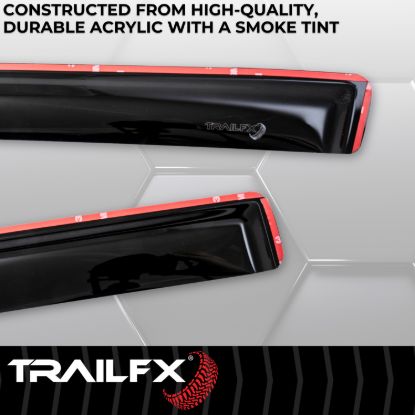 TRAILFX TFX INCHANNEL WNDW VENTS SMOKE 4PC - 4242IC