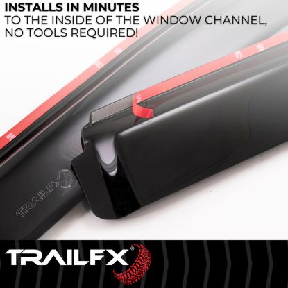 TRAILFX TFX INCHANNEL WNDW VENTS SMOKE 4PC - 4252IC