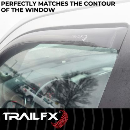 TRAILFX TFX INCHANNEL WNDW VENTS SMOKE 4PC - 4634IC