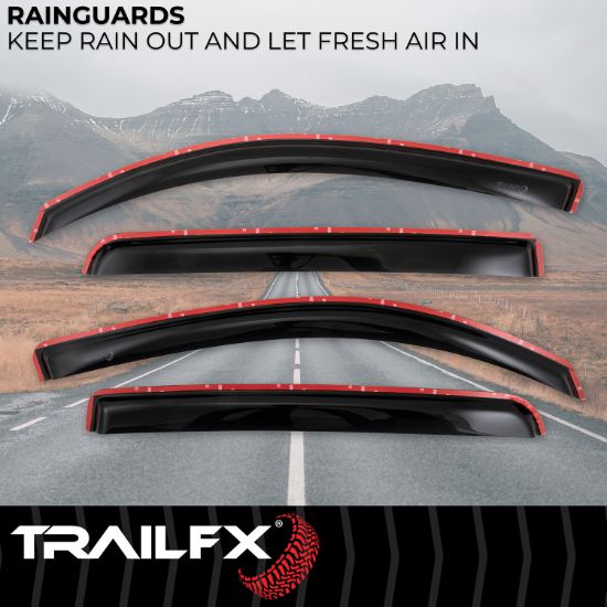 TRAILFX TFX INCHANNEL WNDW VENTS SMOKE 4PC - 4768IC