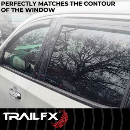 TRAILFX TFX INCHANNEL WNDW VENTS SMOKE 4PC - 4812IC