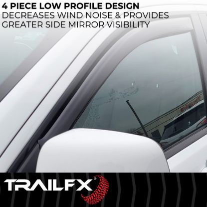 TRAILFX TFX INCHANNEL WNDW VENTS SMOKE 4PC - 4818IC