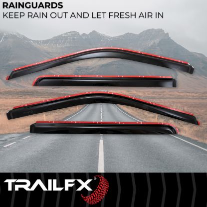 TRAILFX TFX INCHANNEL WNDW VENTS SMOKE 4PC - 4975IC