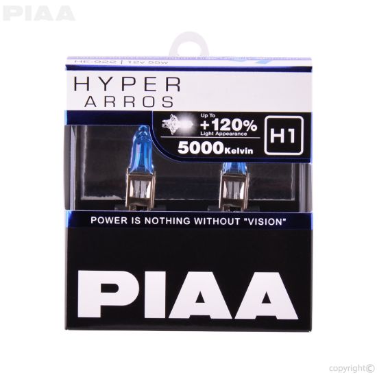 VALEO PIAA HYPER ARROS 5000K 5000K H1 X2 - 2510601