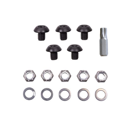 TRAILFX HRDWR KT FF 5 BLACK SS HEX BOLTS - TFPBOLTS