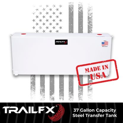 TRAILFX 37 GAL WHITE STEEL RECTANGLE TANK - 21040SW