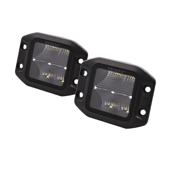 TRAILFX BLACK POD 4X5W FLUSH MOUNT FLOOD PA - 2X2CFFMBPR