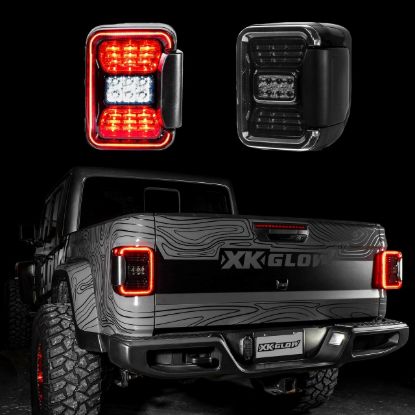 XK GLOW LED SMOKED LENS TAIL LIGHT KIT - XK041028