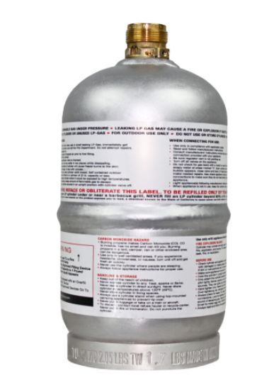 FLAME KING 1LB ALUMINUM PROPANE TANK - FK1LBALM