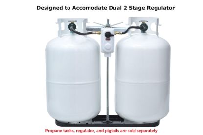 FLAME KING 40# DUAL PROPANE BOTTLE RACK - KT40MNT