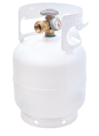 FLAME KING 5# LP CYLINDER W/OPD & GAUGE - SN5LBGAUGE