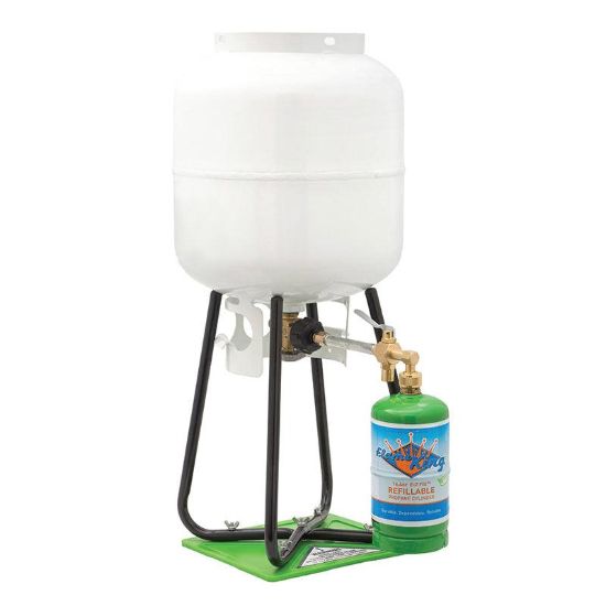 FLAME KING 1-LB REFILLABLE PROPANE CYLINDER - YSN1LBKT
