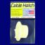 ZEBRA RV INC CABLE HATCH  MA208 POLAR WHITE - RM208P