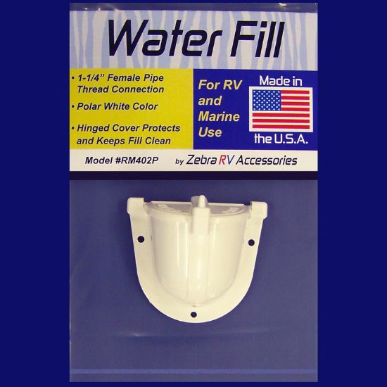 ZEBRA RV INC WATER FILL SPOUT POL-WHIT - RM402P