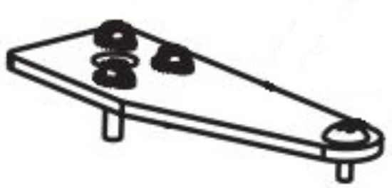 WESTLAND PIVOT HINGE  TOP - 11698SSWT