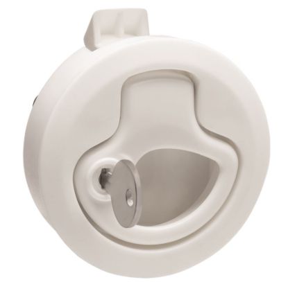 WHITECAP IND WHITE NYLON LOCKING SLAM LATCH - 3228WC