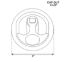 WHITECAP IND BLACK NYLON T-HANDLE (NON-LOCKING) - 3230BC