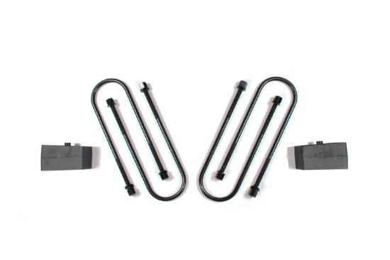ZONE OFFROAD RAM REAR 2' BLOCK KIT - 4IN U-BOLTS - ZOND1207