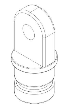 WHITECAP IND 7/8' INSIDE EYE END (PR) WHT - 3417WP