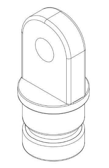 WHITECAP IND 7/8' INSIDE EYE END (PR) WHT - 3417WP