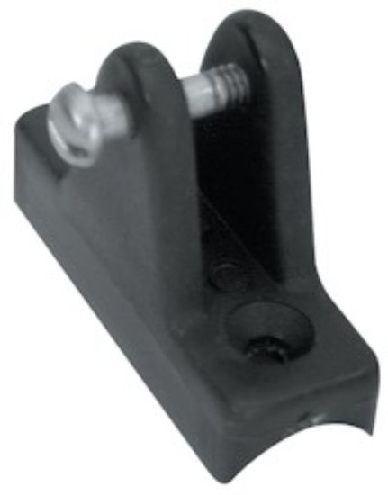 WHITECAP IND 7/8' RAIL HINGE (PR.) - BLK - 3443BP
