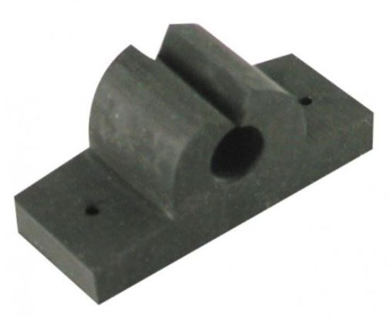 WHITECAP IND 3/8' BLACK RUBBER TOOL/ROD HOLDER - 3750BC