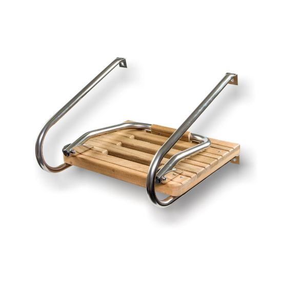 WHITECAP IND TEAK SWIM PLATFORM W/LADDER INBOARD - 60903