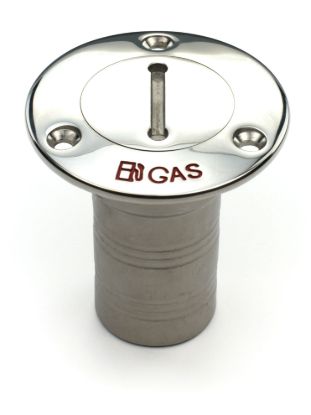 WHITECAP IND 1-1/2' HOSE DECK FILL - GAS W/CHAIN - 6123C