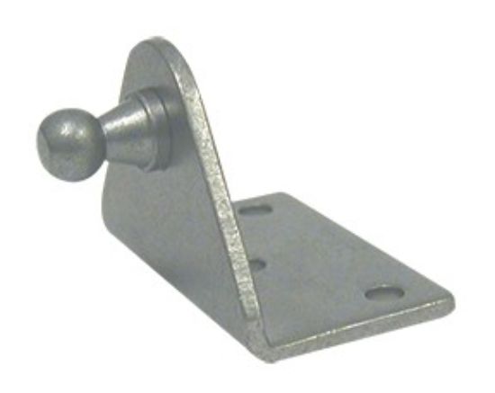 WHITECAP IND BLK Z.P. STEEL MNTNG BRCKT 2'X1-1/4 - G1060BC