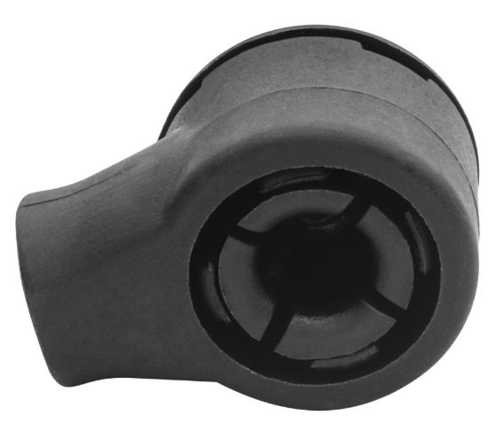 WHITECAP IND BLK PLASTIC END FITTING W/SNAP - G1130C