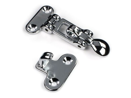 WHITECAP IND C.P. BRASS ANTI-RATTLE DOOR FASTENE - S0054C