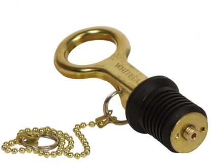 WHITECAP IND 1' BRASS BAILER PLUG - LEVER/8' CHA - S0209C