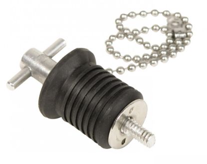 WHITECAP IND 1' A1 SCREW TYPE W/ 8' CHAIN - S0289C