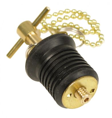 WHITECAP IND 1' BRASS BAILER PLUG  TWIST W/ 8' C - S0293C