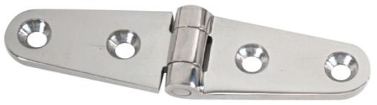 WHITECAP IND C.P. BRASS STRAP HINGE  4' - S0604C