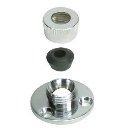 WHITECAP IND C.P. BRASS CABLE OUTLET-5/16' - S0717C