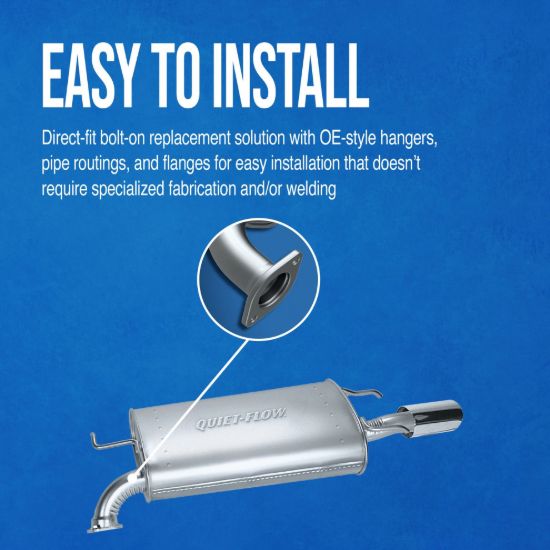 WALKER EXHST MUFFLER-QUIET-FLWSS-DOMST - 50065