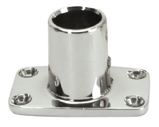 WHITECAP IND C.P. ZAMAC 7/8' - 90O RECT. BASE - S1466C