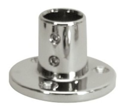 WHITECAP IND C.P. ZAMAC 7/8' - 90O ROUND BASE - S1468C