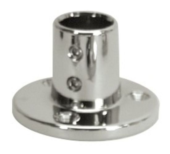 WHITECAP IND C.P. ZAMAC 7/8' - 90O ROUND BASE - S1468C
