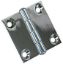 WHITECAP IND C.P. ZAMAC 2' X 2' BUTT HINGE - S1497C