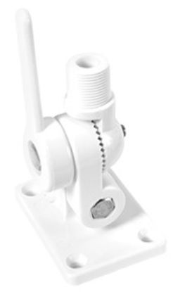 WHITECAP IND WHITE NYLON RATCHET ANTENNA MOUNT - S1805