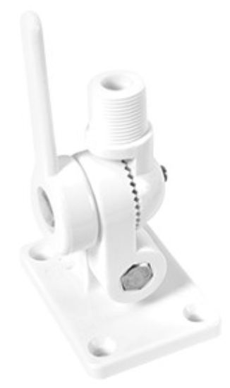 WHITECAP IND WHITE NYLON RATCHET ANTENNA MOUNT - S1805