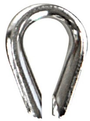 WHITECAP IND S.S. WIRE ROPE THIMBLE - 1/2' - S4085P