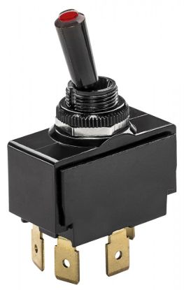 WHITECAP IND LIGHTED TIP TOGGLE SWITCH (MOM. ON/ - S7053C