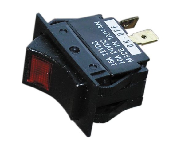 WHITECAP IND BLACK ROCKER SWITCH (MOM. ON/OFF/MO - S8046C