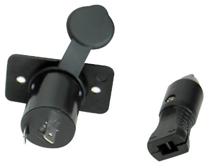WHITECAP IND SOCKET & CAP ONLY  BLACK NYLON - S8072C