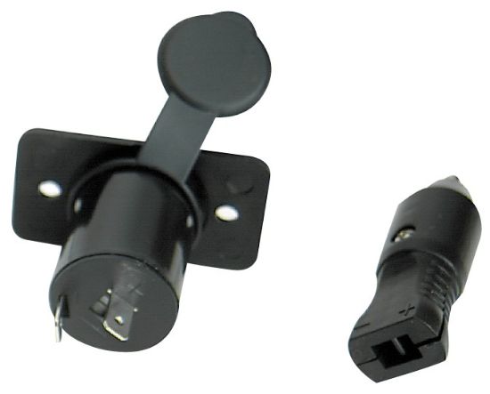 WHITECAP IND SOCKET & CAP ONLY  BLACK NYLON - S8072C