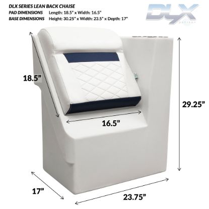 WISE SEATING WISE DLX1305R-1904 DLX PONTOON - RI - X1305R1904